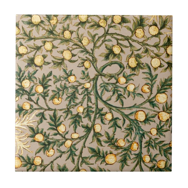Carreau William Morris Fruit Floral Jardin Fleur Classique (Devant)
