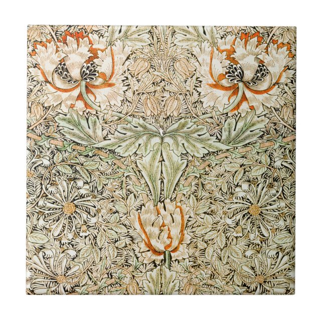 Carreau William * Morris Honeysuckle Botanical | (Devant)