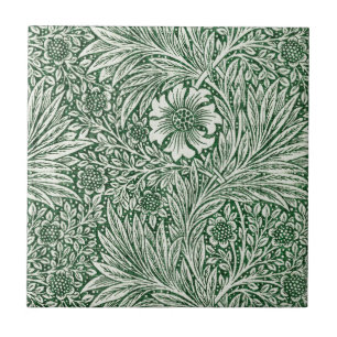 Carreau william morris marigold fleurs vertes