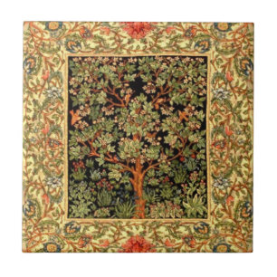 Carreau William Morris - Motif De L'Arbre De Vie