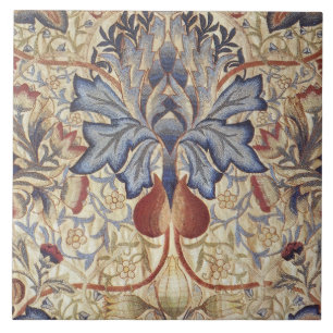 Carreau William Morris - Motif Fleur d'Artichaut Vintage