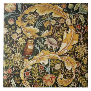 Carreau William Morris Owl et Acanthus