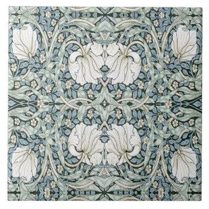 Carreau William Morris Pimpernel Blue Motif Intrigué