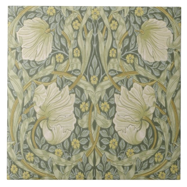Carreau William Morris Pimpernel Conception répétée (Devant)