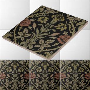 Carreau William Morris Rose Vintage et Lily Motif