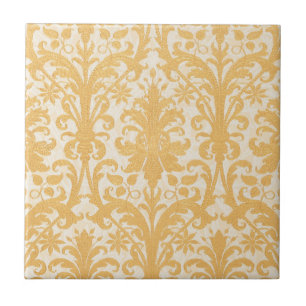 Carreau William Morris Saule & Or Damassé Luxe