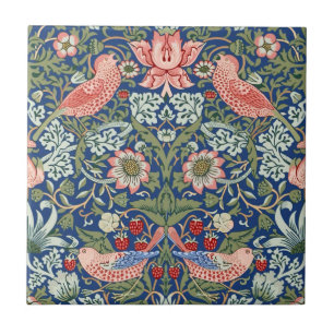 Carreau William Morris Strawberry Thief Corail Marine