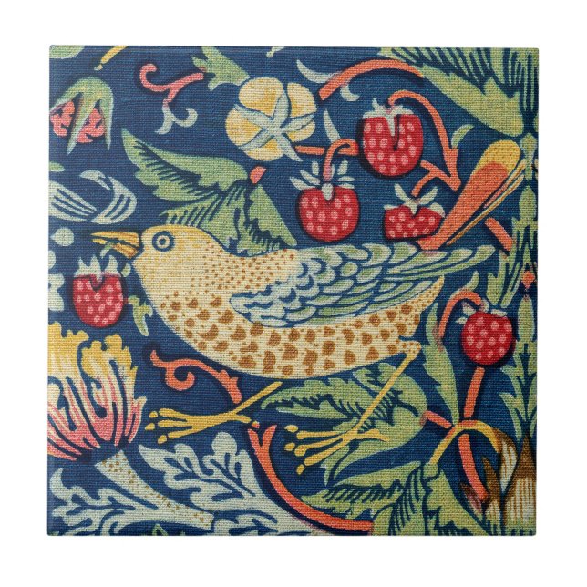 Carreau William Morris - Thief aux fraises (Devant)