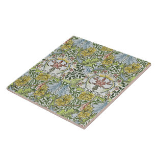 Carreau William Morris Vintage Floral rose Myrtle C