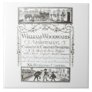 Carreau William Woodward, Nightman, Carman et cheminée Swe