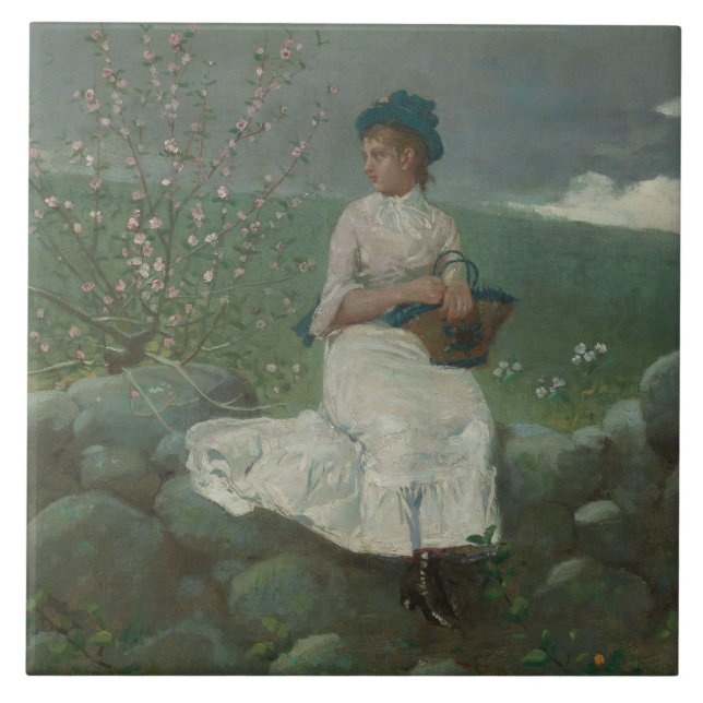 Carreau Winslow Homer - Peach Blossoms (Devant)