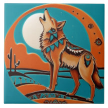 Wolf Howl Sud-Ouest Sud-Ouest Orange Turquoise