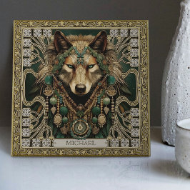 Carreau Wolf Spirit Animal Carpetpunk Altarpiece Happycore