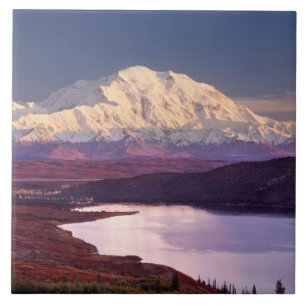 Carreau Wonder Lake et Mt. Denali au lever du soleil