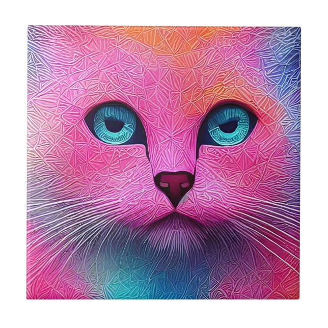 Carreau Yeux bleus de "Pixie"  (Devant)