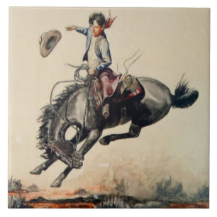 Carreau « Young Cowboy » par Will James