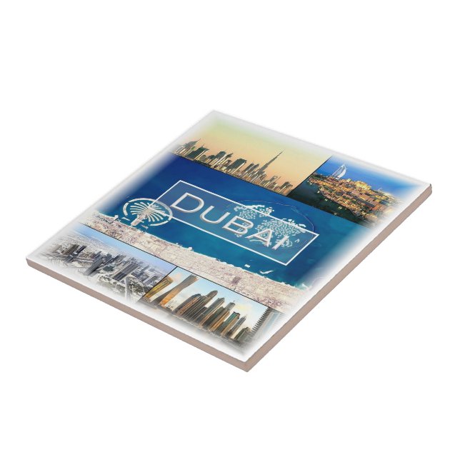 Carreau zAE006 DUBAI, Émirats arabes unis, (Côté)