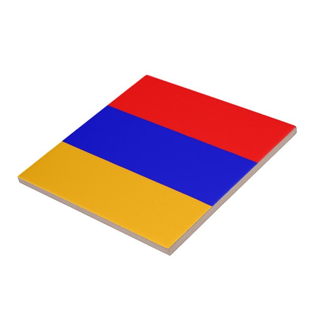 Carreau zAM001 Arménien FLAG Arménie, (Côté)