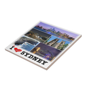 Carreau zAU014 SYDNEY, Mosaïque, Australie, Océanie,