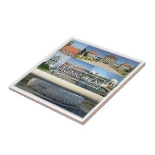 Carreau zDE012 MUNICH MÜNCHEN, mosaïque, Allemagne,