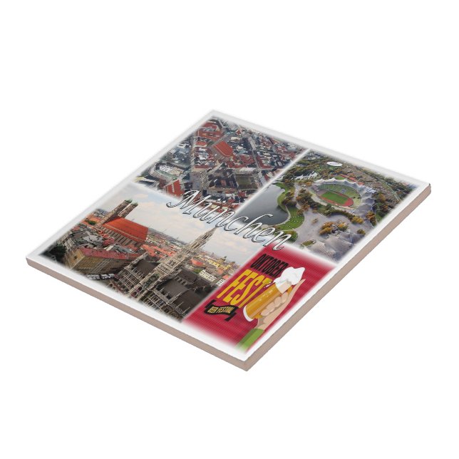 Carreau zDE015 MUNICH MÜNCHEN Allemagne, (Côté)