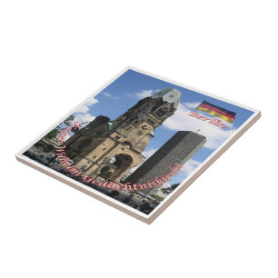 Carreau zDE038 Église du Souvenir de BERLIN Kaiser Wilhelm