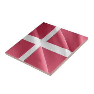 Carreau zDK002 DANOIS agitant DRAPEAU Danemark,