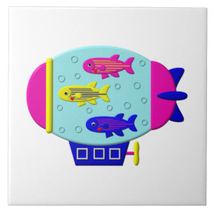 Carreau Zebra Fish dans un Zeppelin