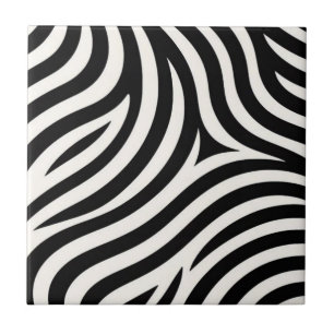 Carreau Zebra Stripes Impression moderne