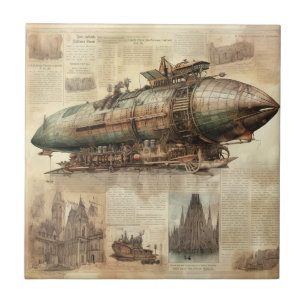 Carreau Zeppelin Steampunk vintage (5)