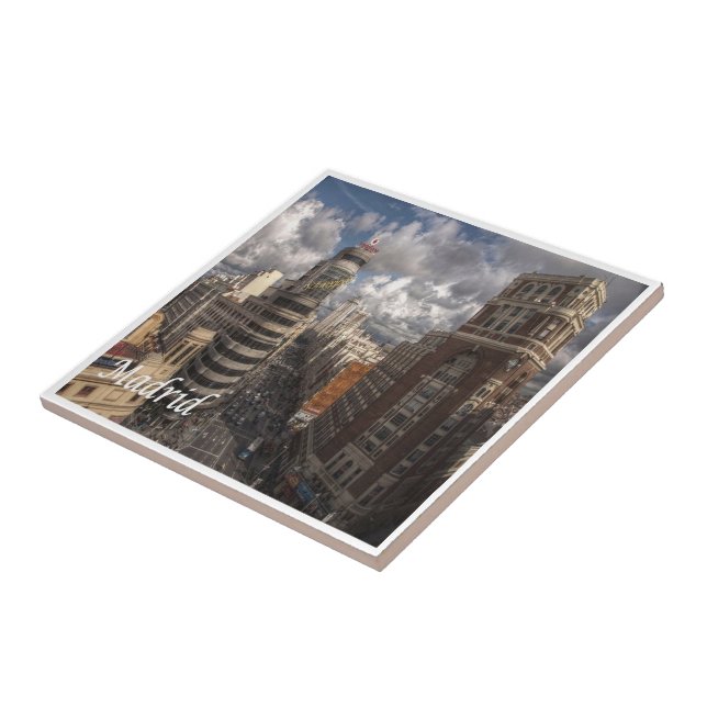 Carreau zES091 MADRID City, Espagne, (Côté)