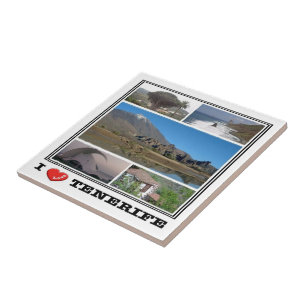 Carreau zES143 TENERIFE "I Love", Canaries,
