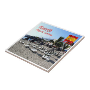 Carreau zES147 Plage de TENERIFE Torviscas, Canaries,