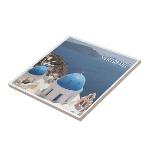 Carreau zGR070 SANTORINI Thera, Oia, Grèce,