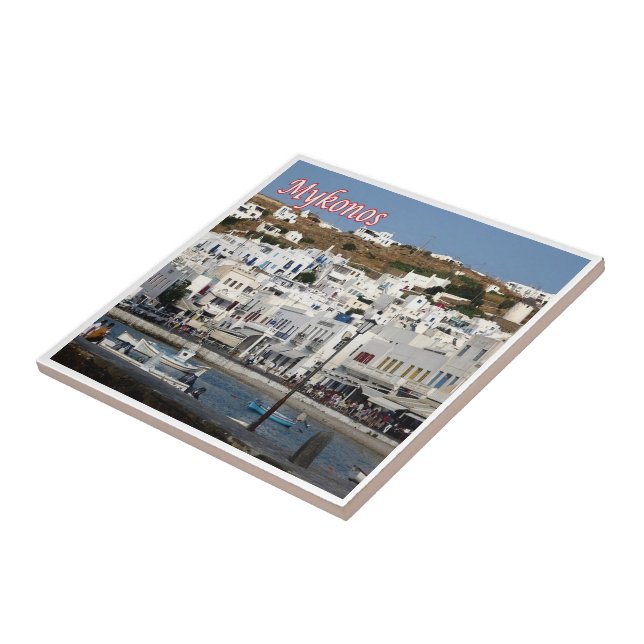 Carreau zGR104 MYKONOS Panorama City, Grèce, Frigo (Côté)