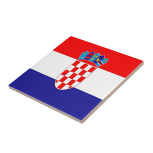 Carreau zHR001 CROATIE, Drapeau croate,
