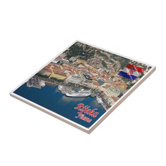 Carreau zHR006 RIJEKA, Croatie, (Côté)