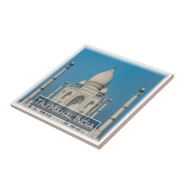 Carreau zIN009 LE TAJ MAHAL, Inde, Asie, (Côté)