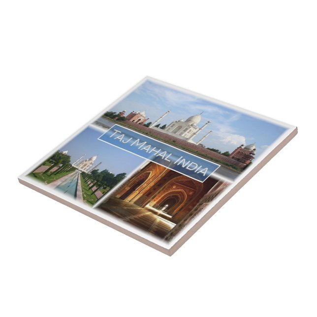 Carreau zIN010 LE TAJ MAHAL, Inde, Asie, (Côté)