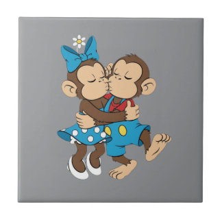 Carreau zina et mimo baiser d'amour