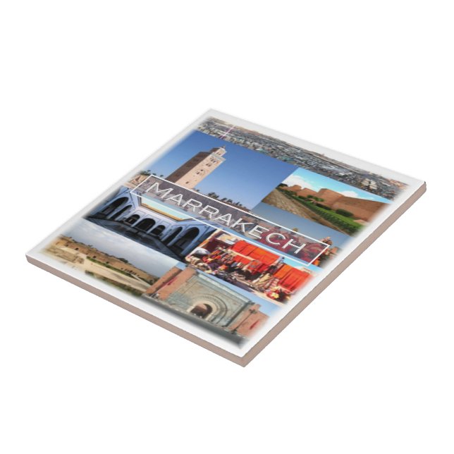 Carreau zMA015 MARRAKECH, Maroc, Afrique, (Côté)