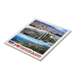 Carreau zMC035 MonACO collage "I Love",