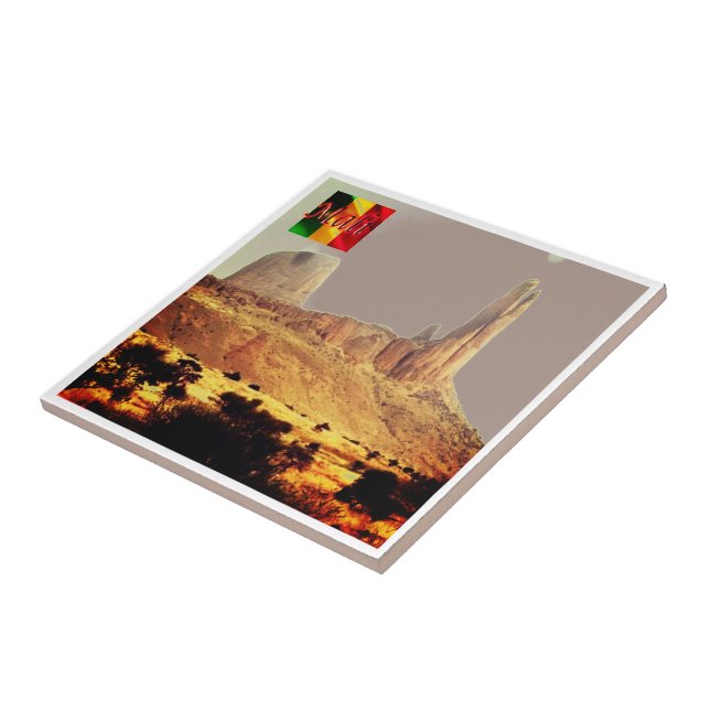 Carreau zML008 MALI, La main de Fatima, Afrique, (Côté)