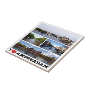 Carreau zNL014 AMSTERDAM "I Love", collage, Frigo