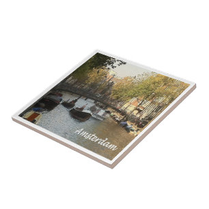 Carreau zNL017 AMSTERDAM canal navigable,