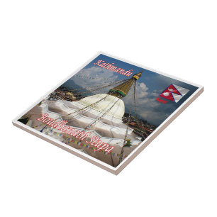 Carreau zNP015 BOUDHANATH STUPA, Katmandou, Népal,