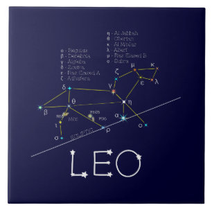 Carreau Zodiac Constellation Leo