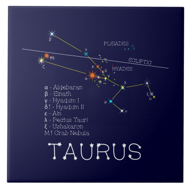 Carreau Zodiaque Taurus (Devant)