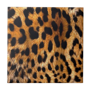 Carreau Zones léopard Brown noir Animal sauvage Art
