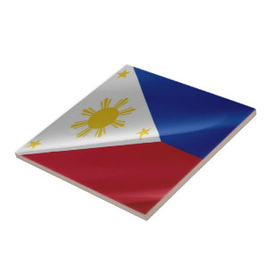 Carreau zPH002 agitant Philippine FLAG Philippines,